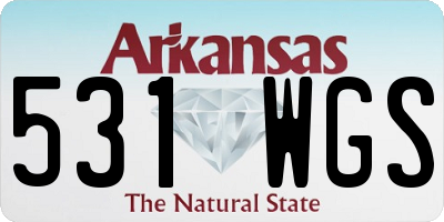 AR license plate 531WGS