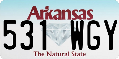 AR license plate 531WGY