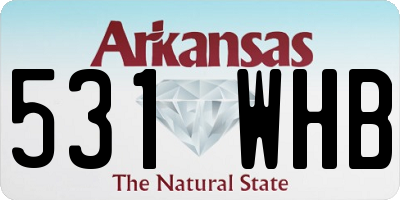AR license plate 531WHB