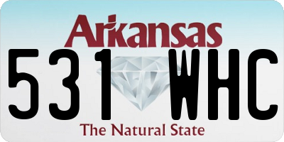 AR license plate 531WHC