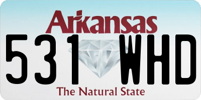AR license plate 531WHD