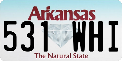 AR license plate 531WHI