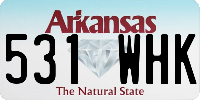 AR license plate 531WHK