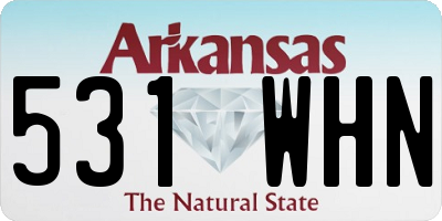 AR license plate 531WHN