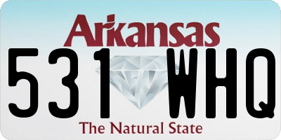 AR license plate 531WHQ