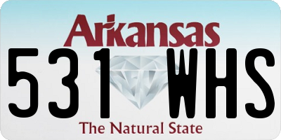 AR license plate 531WHS