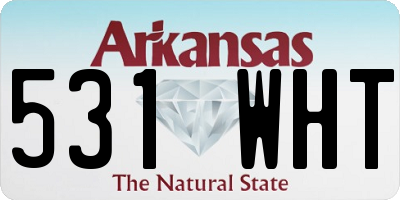 AR license plate 531WHT