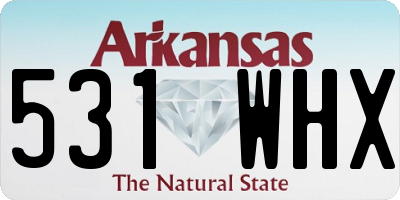 AR license plate 531WHX
