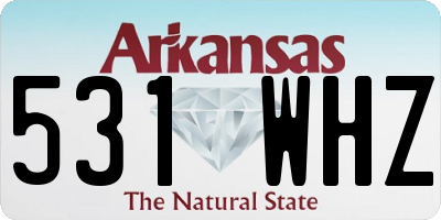 AR license plate 531WHZ
