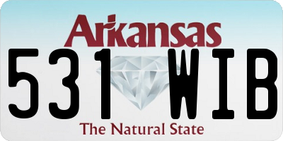 AR license plate 531WIB