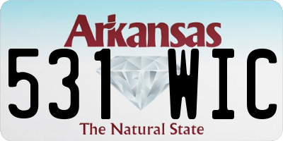 AR license plate 531WIC