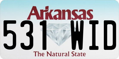 AR license plate 531WID
