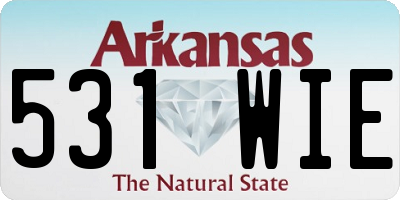 AR license plate 531WIE