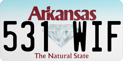 AR license plate 531WIF