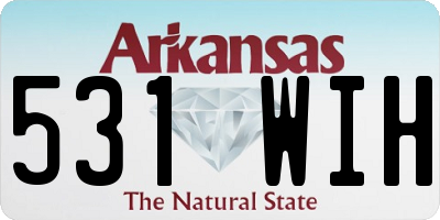AR license plate 531WIH