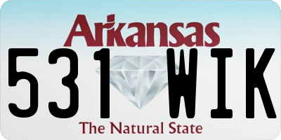 AR license plate 531WIK