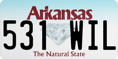 AR license plate 531WIL