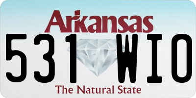 AR license plate 531WIO