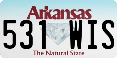 AR license plate 531WIS