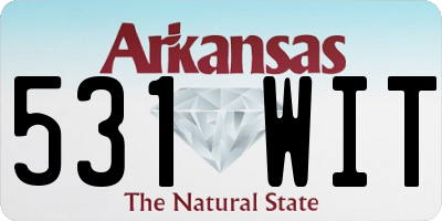AR license plate 531WIT