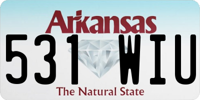 AR license plate 531WIU