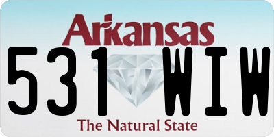 AR license plate 531WIW