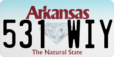 AR license plate 531WIY