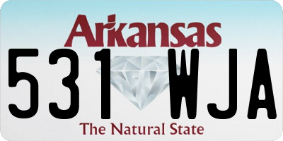 AR license plate 531WJA