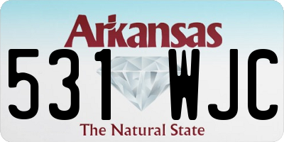 AR license plate 531WJC