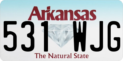 AR license plate 531WJG