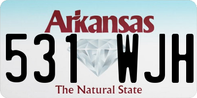 AR license plate 531WJH