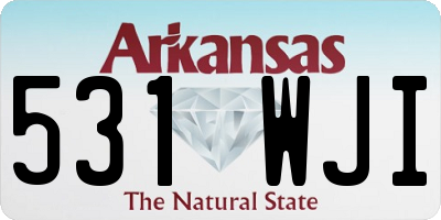 AR license plate 531WJI