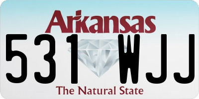 AR license plate 531WJJ