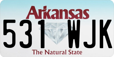 AR license plate 531WJK