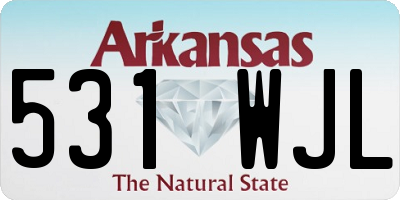AR license plate 531WJL
