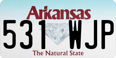 AR license plate 531WJP