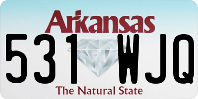 AR license plate 531WJQ