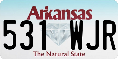AR license plate 531WJR