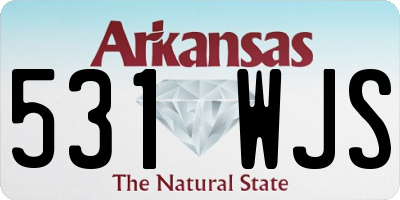 AR license plate 531WJS