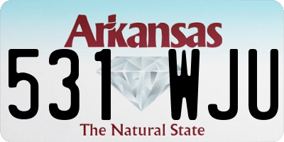 AR license plate 531WJU