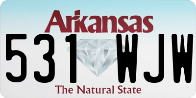 AR license plate 531WJW