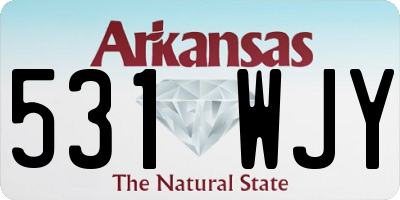 AR license plate 531WJY