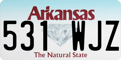 AR license plate 531WJZ
