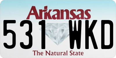 AR license plate 531WKD