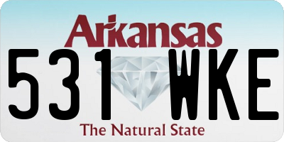 AR license plate 531WKE
