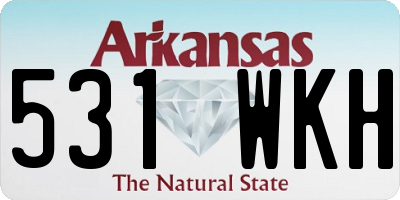 AR license plate 531WKH