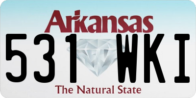 AR license plate 531WKI
