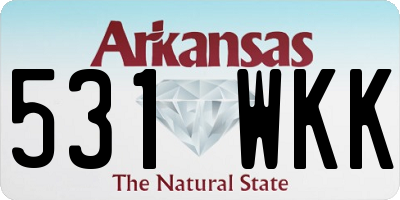 AR license plate 531WKK