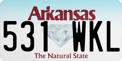 AR license plate 531WKL