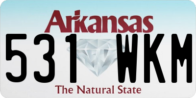 AR license plate 531WKM